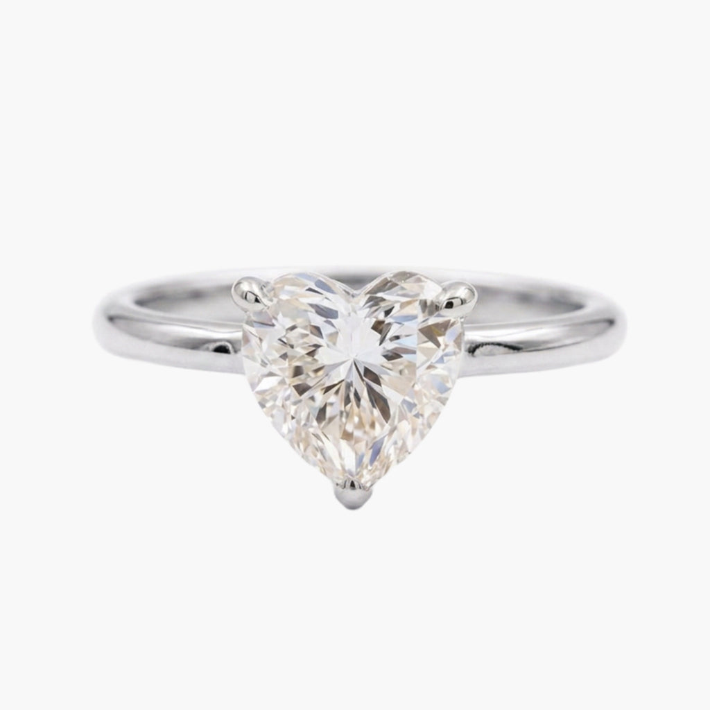 Heart Solitaire Ring