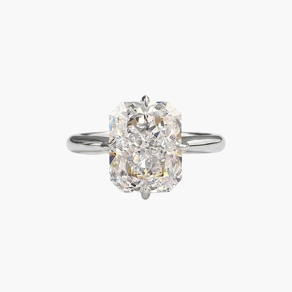 Radiant Compass Solitaire Ring
