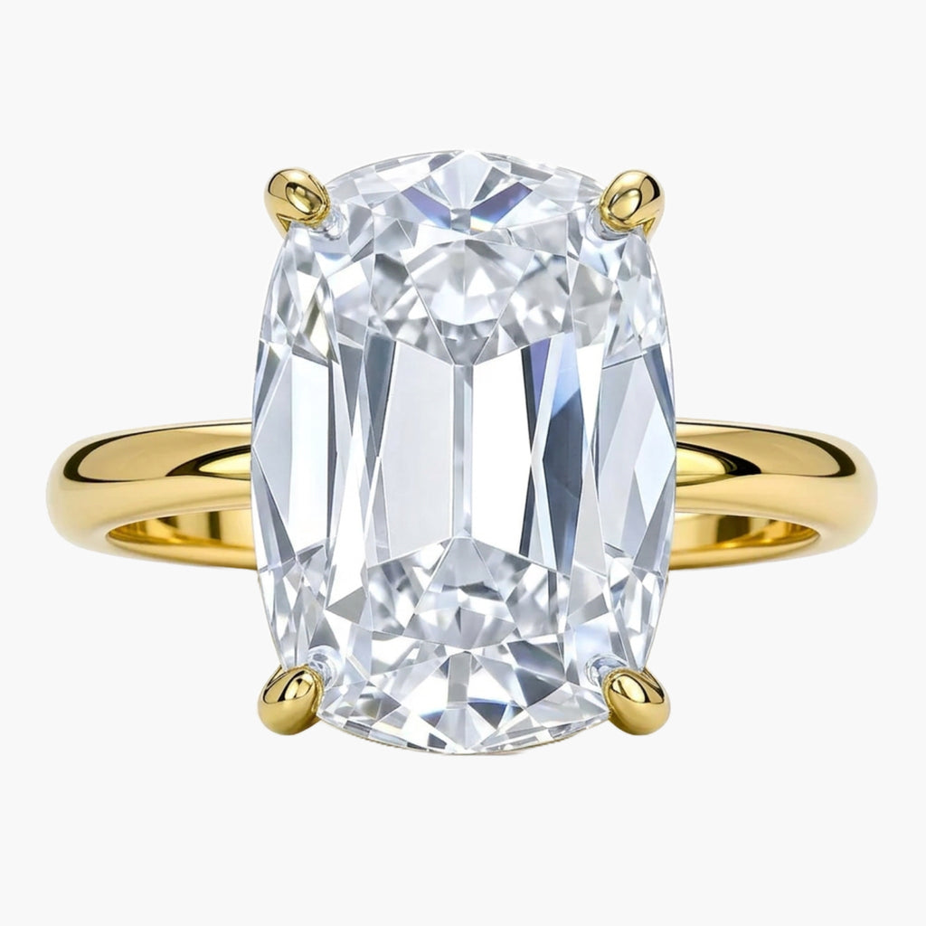 Old Mine Cushion Solitaire Ring