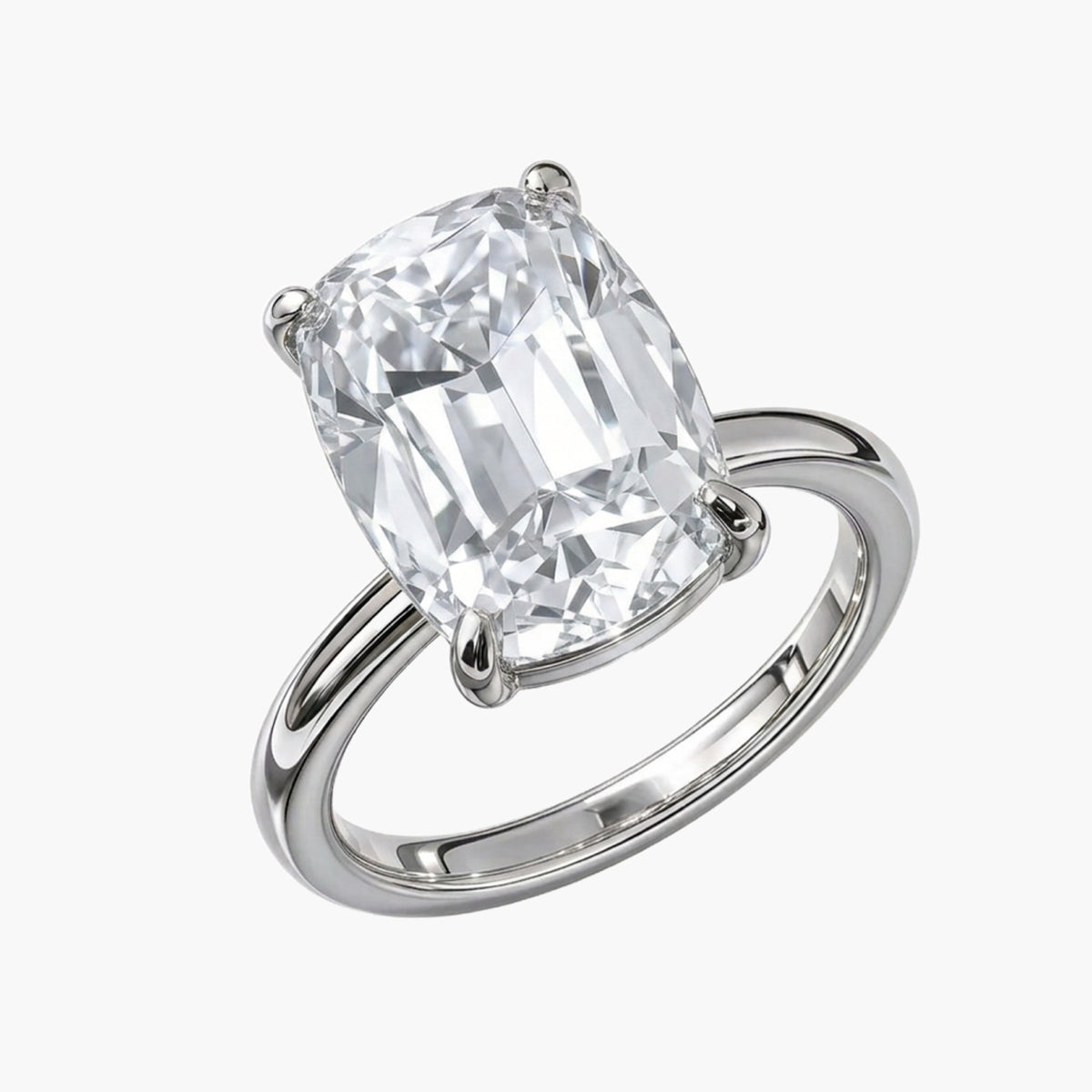 Old Mine Cushion Solitaire Ring