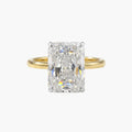 Two-Tone Radiant Solitaire Ring