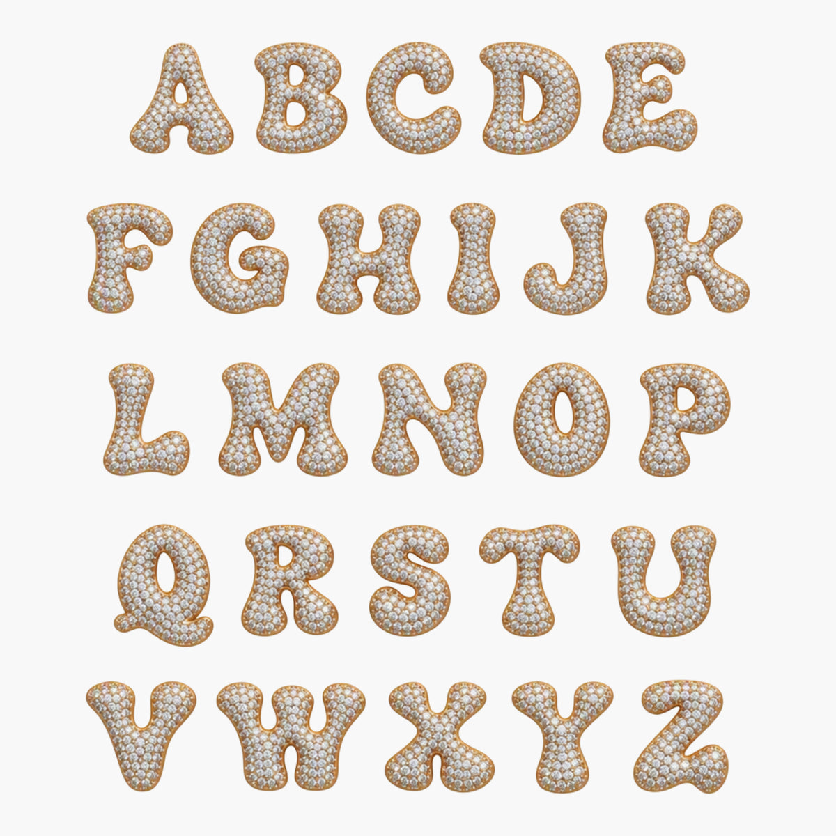 Iced Mega Initial Necklace