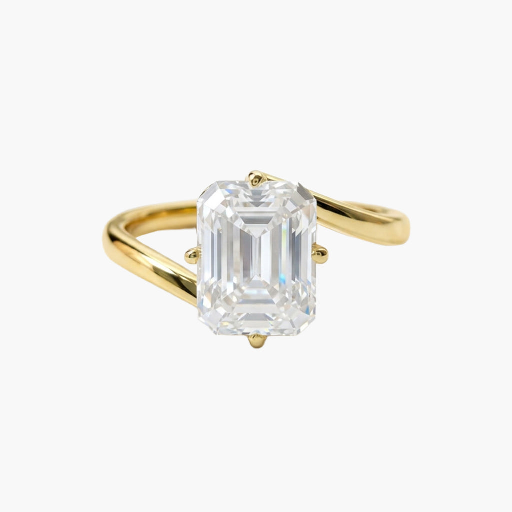 Emerald Bypass Ring