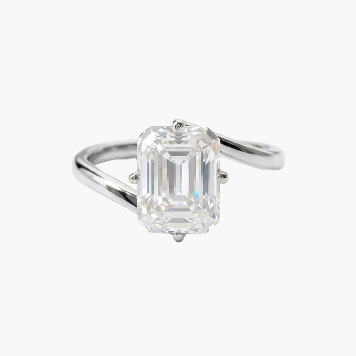 Emerald Bypass Ring