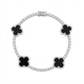 Gemstone Clover Bracelet