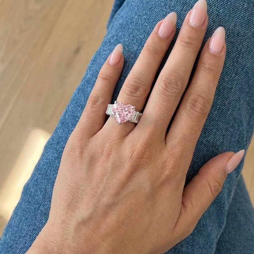 Heart & Emerald Ring