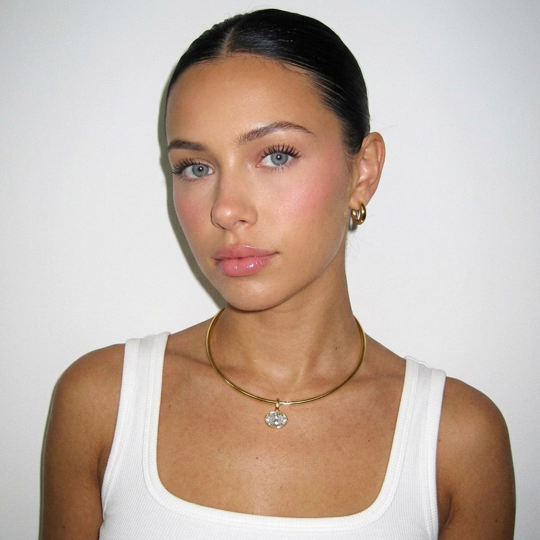 Georgian East West Oval Collar Necklace