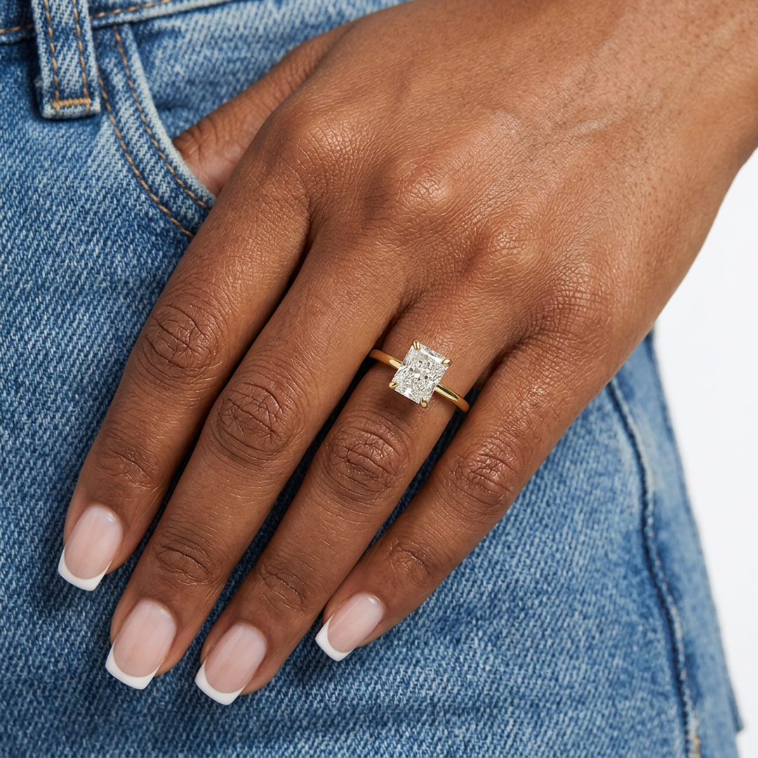Radiant Solitaire Ring