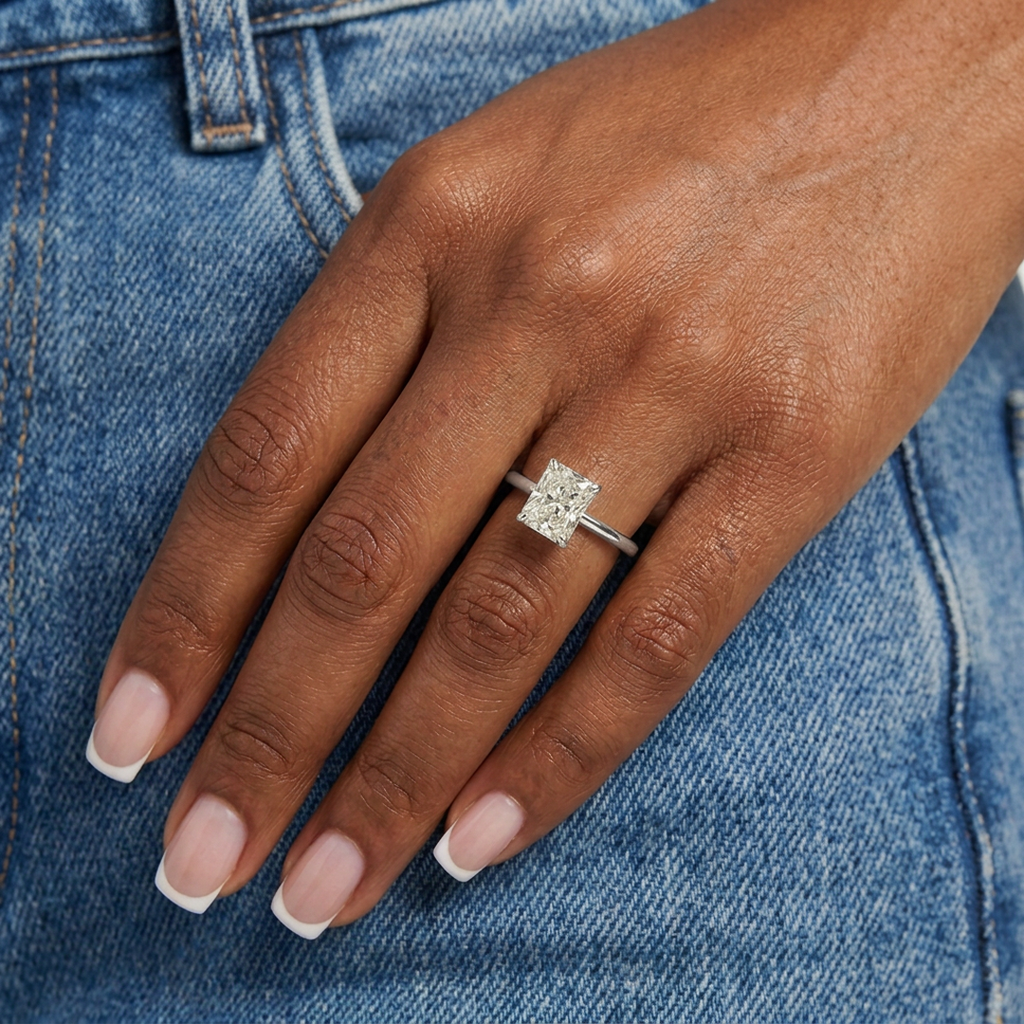 Radiant Solitaire Ring