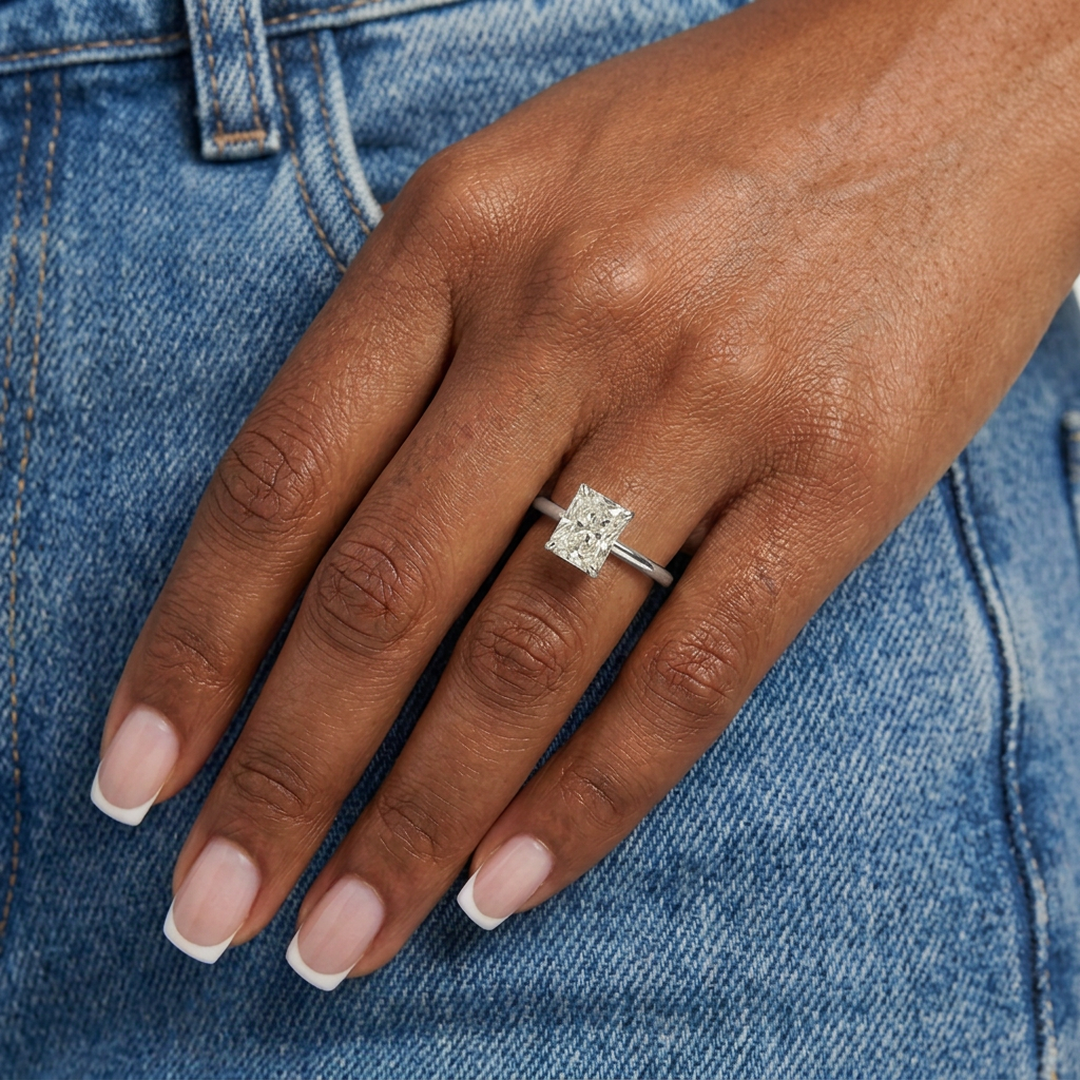 Radiant Solitaire Ring