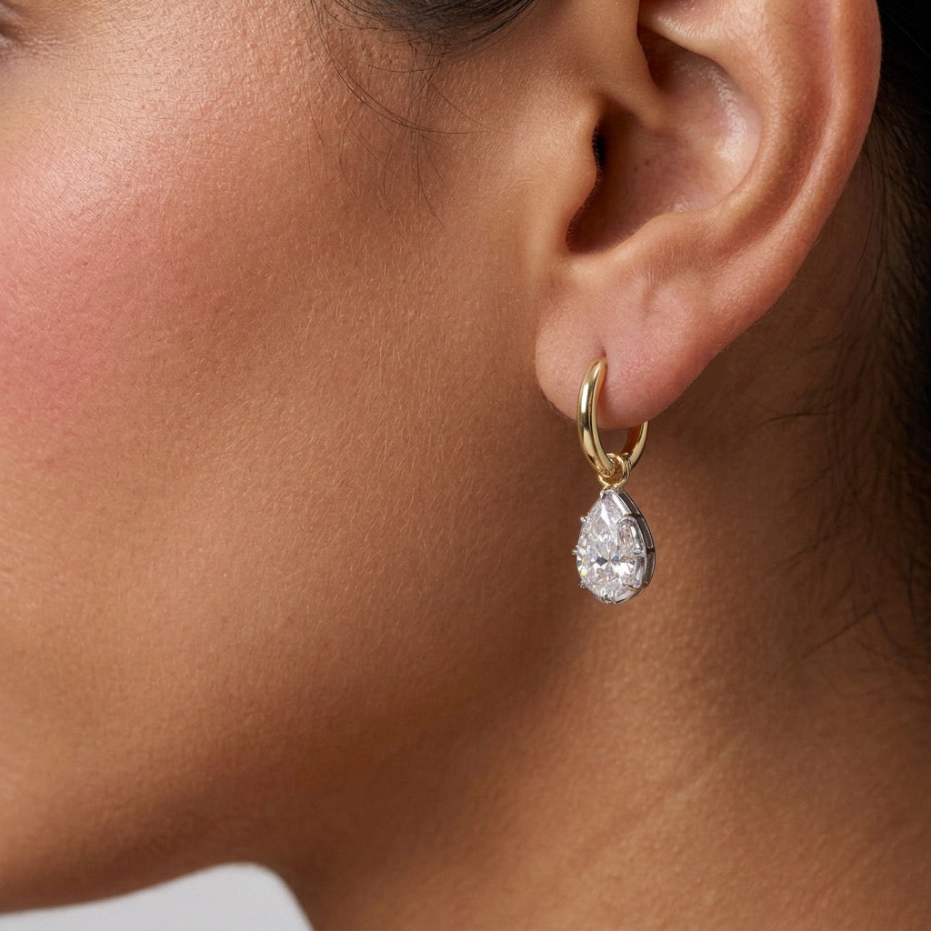 Georgian Pear Drop Earrings