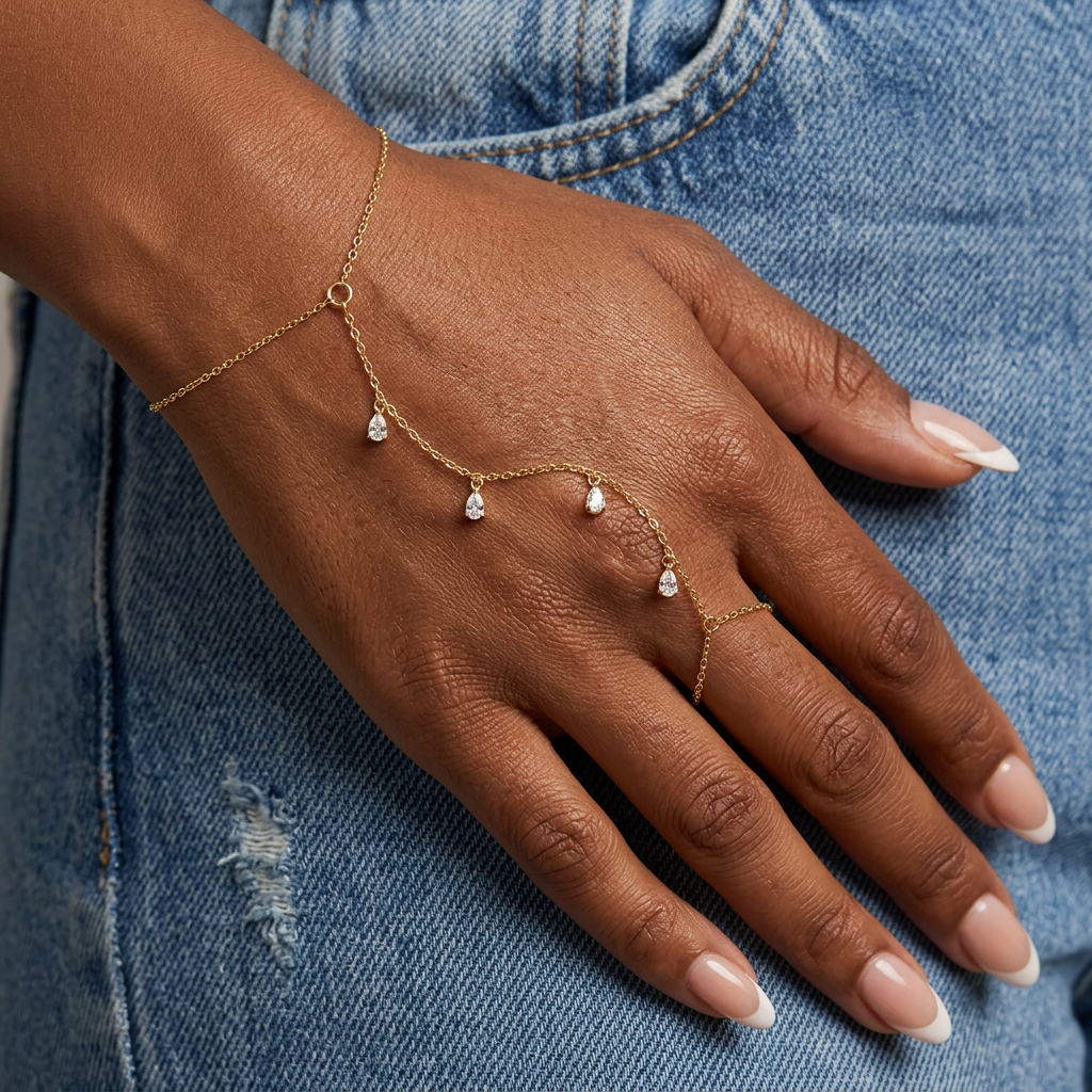 Beaded Hand Chain