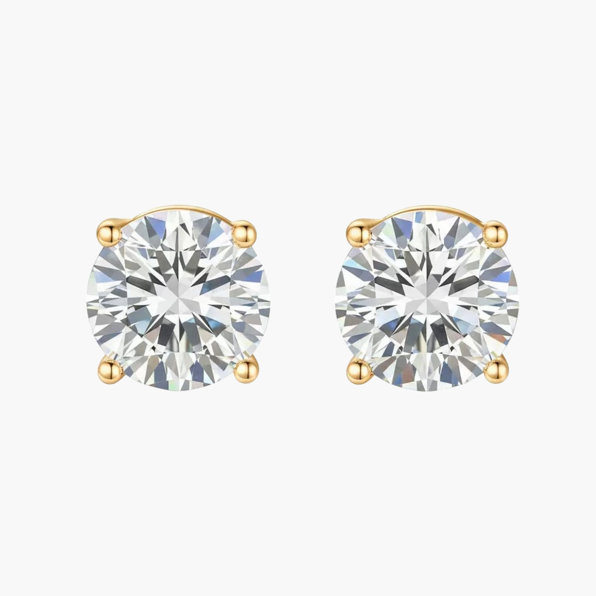 Round Stud Earrings