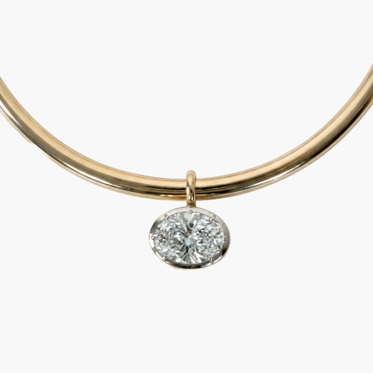 Georgian East West Oval Collar Necklace