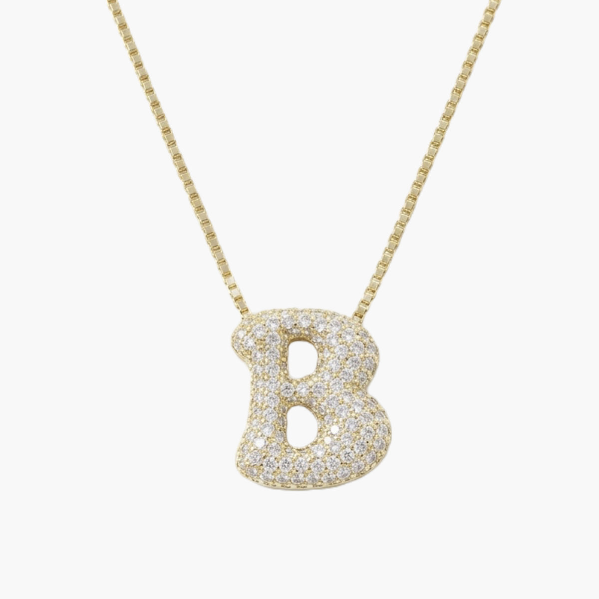 Iced Mega Initial Necklace